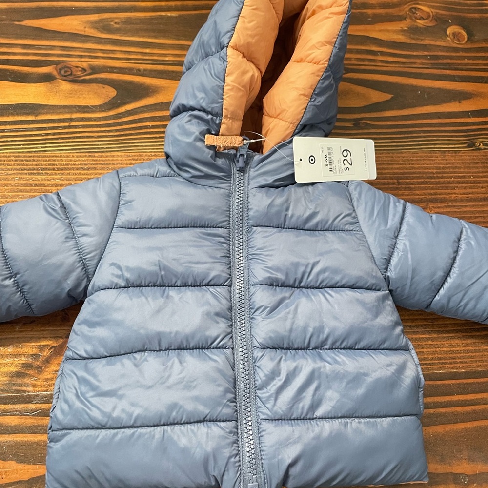Reversible 3-6 month puffer jacket